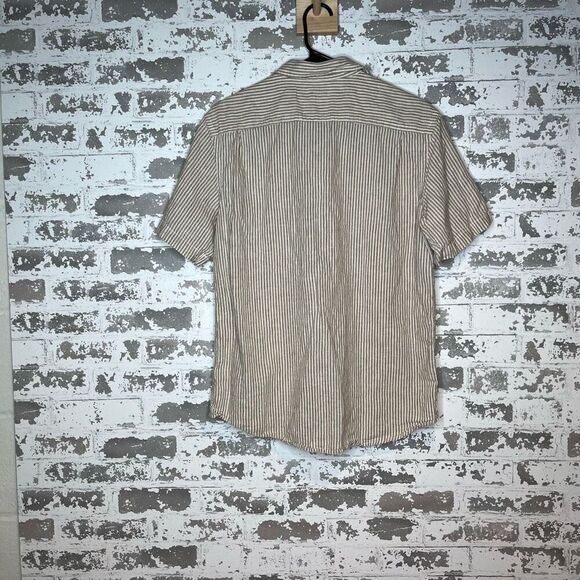 Old navy | women linen striped button down shirt - Picture 7 of 8